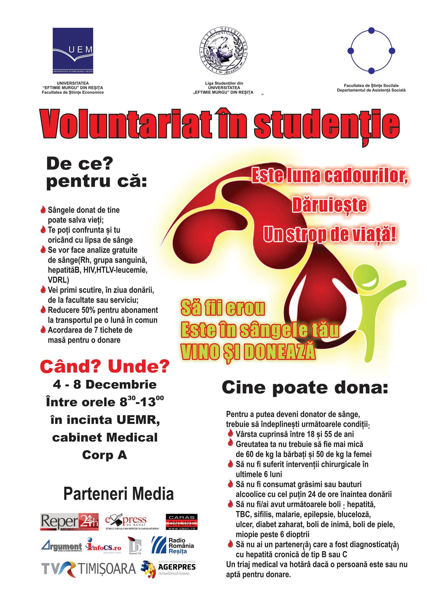 Voluntariat în studenție